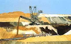 Bagger bei der Arbeit