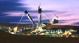 Bagger2 im Halbdunkeln